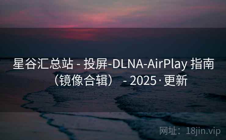 星谷汇总站 - 投屏-DLNA-AirPlay 指南（镜像合辑） - 2025·更新