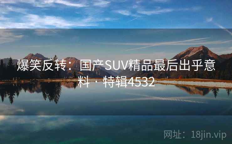 爆笑反转：国产SUV精品最后出乎意料 · 特辑4532